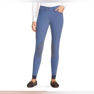 Ariat Women's Heritage Elite Knee Patch  Blue Equestrian Breeches Size 26L